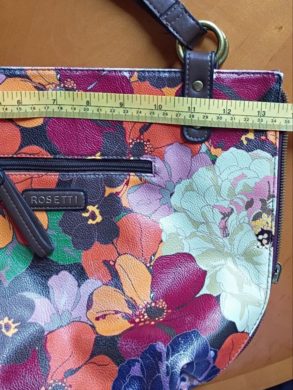 Rosetti Reversible Scarlett To Floral Bucket Tote - Picture 10 of 10